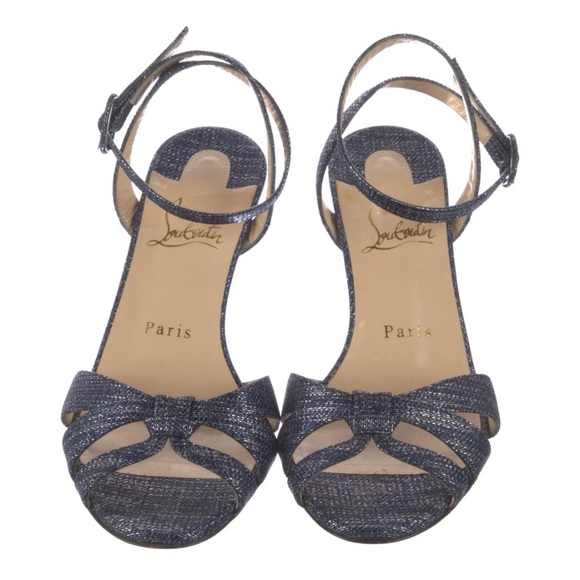 ❤️Christian Louboutin Blue heels- size 6. 70 MM❤️ - Picture 1 of 9